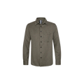 OVERSHIRT MOULINE BROWN Bruin