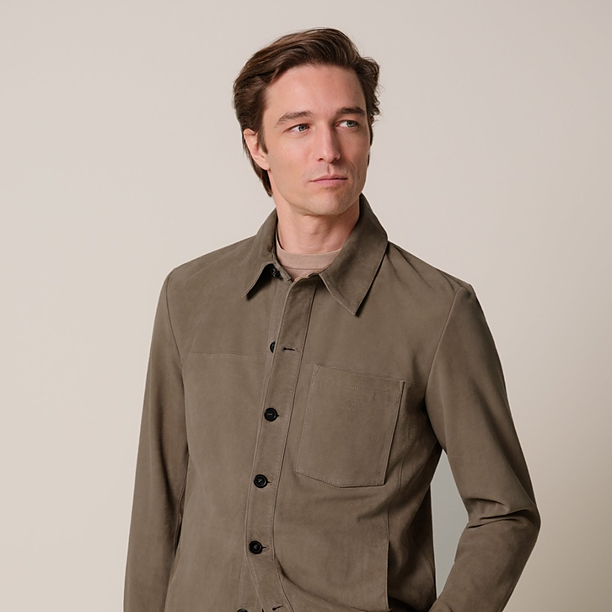 OVERSHIRT SHIRT SUEDE TAUPE Taupe