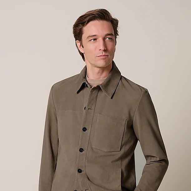 OVERSHIRT SHIRT SUEDE TAUPE Taupe