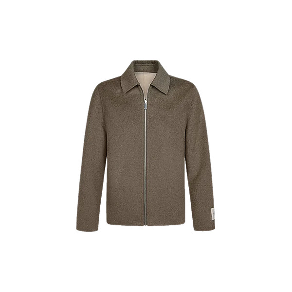 OVERSHIRT WO ZIP REV BROWN