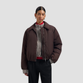 PADDED JACKET Donker Bruin