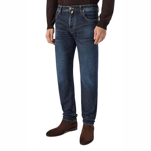 PANT 5 PKT SLIM FIT BARD Blauw
