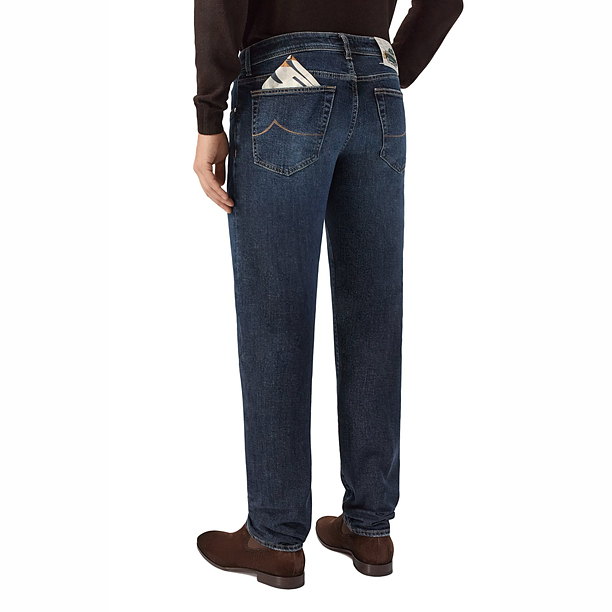 PANT 5 PKT SLIM FIT BARD Blauw