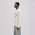 PARIS COLLEGE DESTROYED LONGSLEEVE Beige