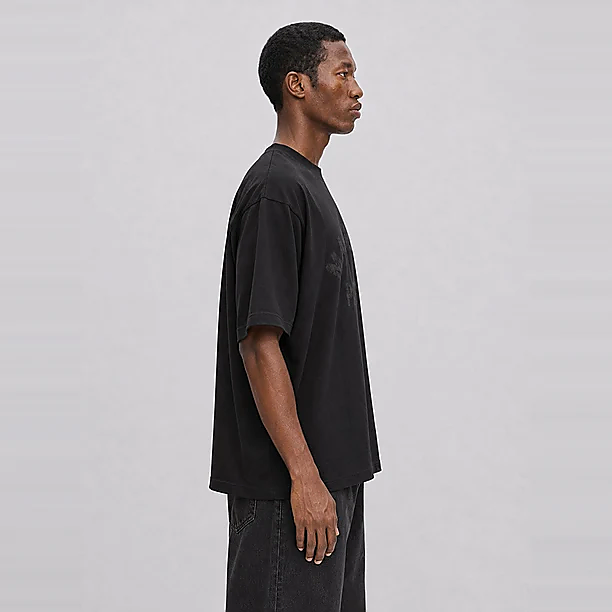 PARIS COLLEGE DESTROYED T-SHIRT Zwart