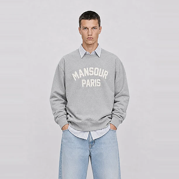 PARIS COLLEGE SWEATER Grijs