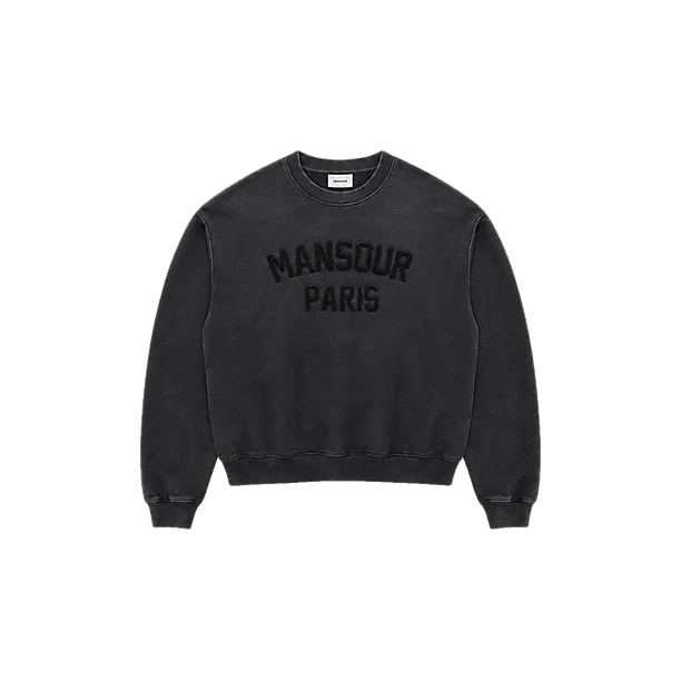 PARIS COLLEGE SWEATER Zwart