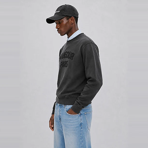 PARIS COLLEGE SWEATER Zwart