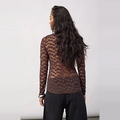 PENOLACC ONECK BLOUSE Bruin
