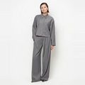 PLEATED PANTS Grijs