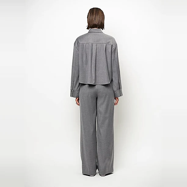 PLEATED PANTS Grijs
