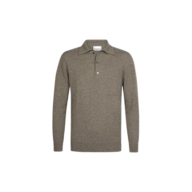 POLO LS D BEIGE Beige