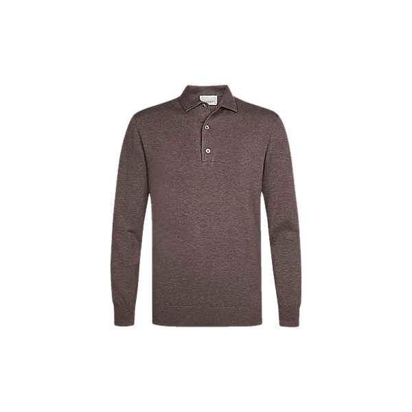 POLO ONE PIECE LS AUBERGINE