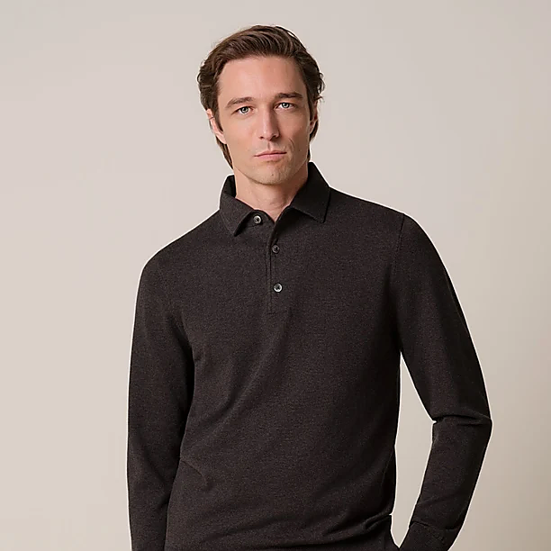 POLO ONE PIECE LS D BROWN Licht Bruin