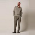 POLO OPEN COLLAR LS BROWN Bruin