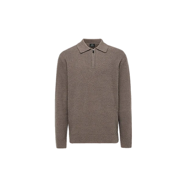 POLO ZIP LS KNITWEAR Grege