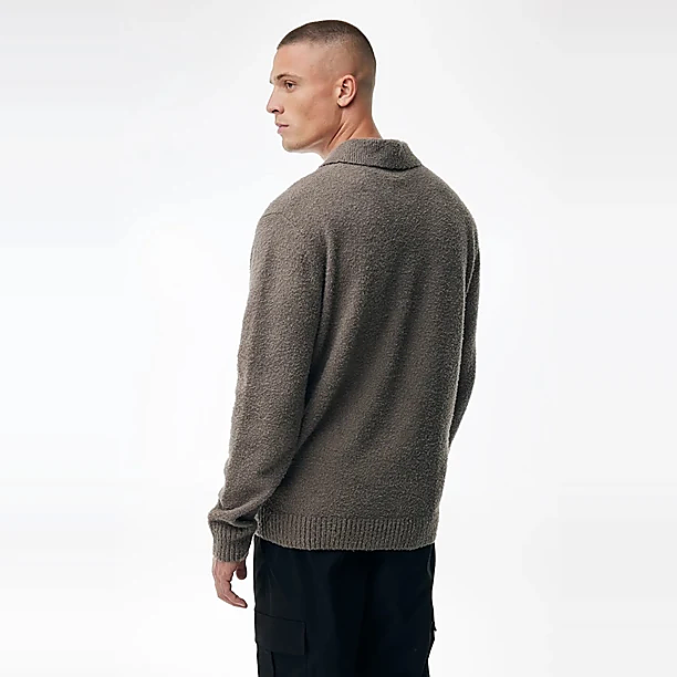 POLO ZIP LS KNITWEAR Grege