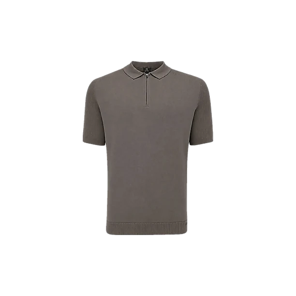 POLO ZIP SS EE KNITWEAR Bruin