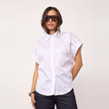 POPPY ELASTIC CUFF SS SHIRT Wit