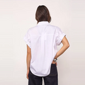 POPPY ELASTIC CUFF SS SHIRT Wit