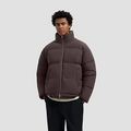 PUFFER JACKET Donker Bruin