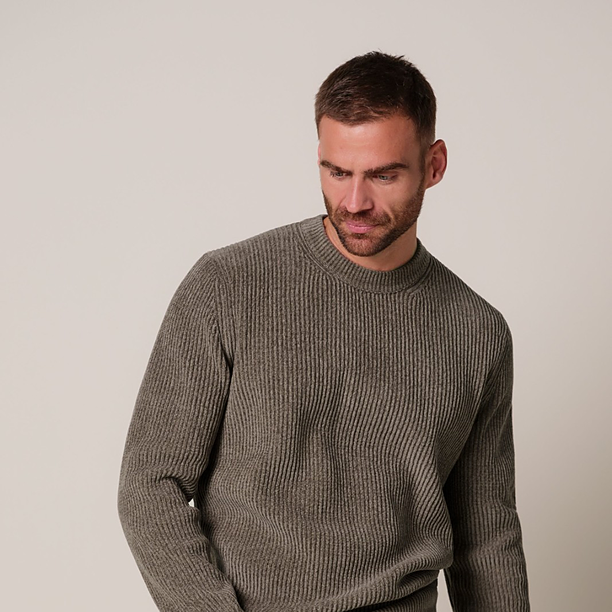 PULLOVER CREW NECK BROWN Bruin