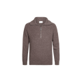 PULLOVER HALF ZIP AUBERGINE Diversen