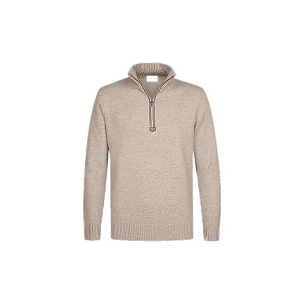 PULLOVER HALF ZIP BEIGE