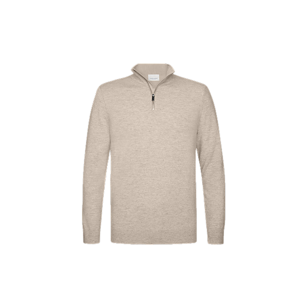 PULLOVER HALF ZIP BEIGE