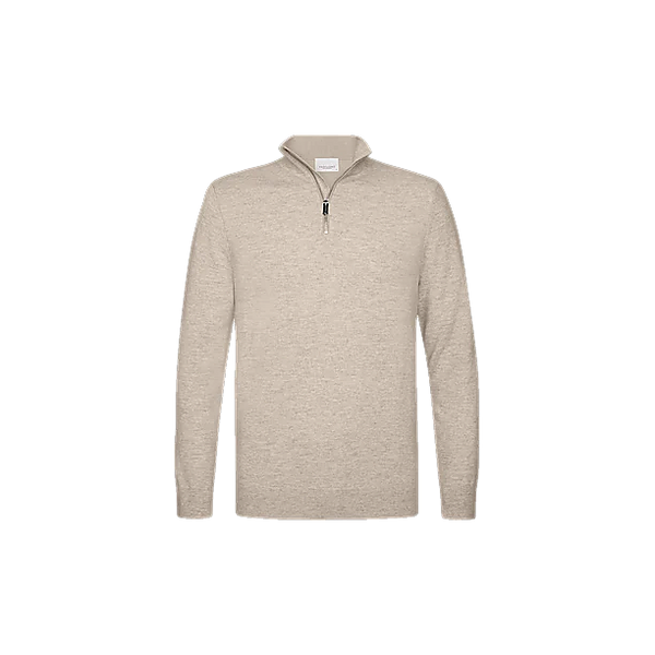 PULLOVER HALF ZIP BEIGE