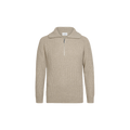 PULLOVER HALF ZIP BEIGE Beige