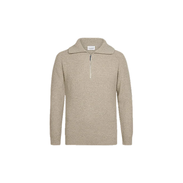 PULLOVER HALF ZIP BEIGE