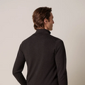 PULLOVER HALF ZIP D BROWN Licht Bruin