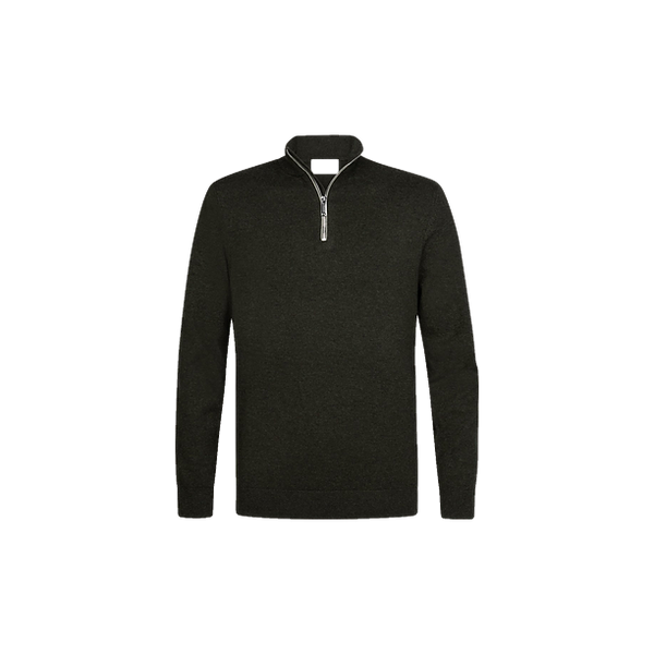 PULLOVER HALF ZIP D GREEN