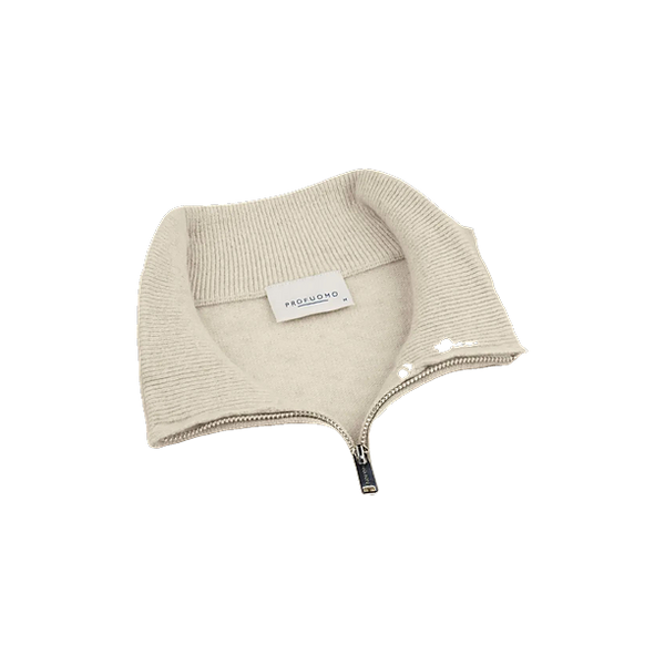 PULLOVER HALF ZIP SAND