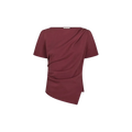 RASMINE SOFT BLOUSE Donker Rood