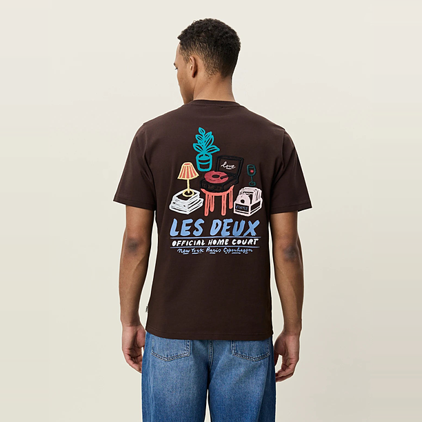 RECORD T-SHIRT Donker Bruin