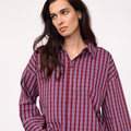 RENEECC CHECK CUFF SHIRT Rood