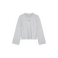 RETRO LOGO LS TEE Licht Grijs