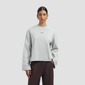 RETRO LOGO LS TEE Licht Grijs
