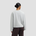RETRO LOGO LS TEE Licht Grijs