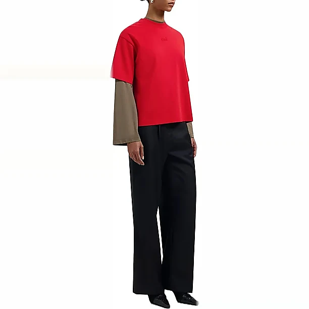 RETRO WASHED TEE Rood