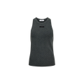 RIB BADGE ACID STONE TANK Zwart