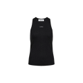 RIB BADGE STONE TANK Zwart