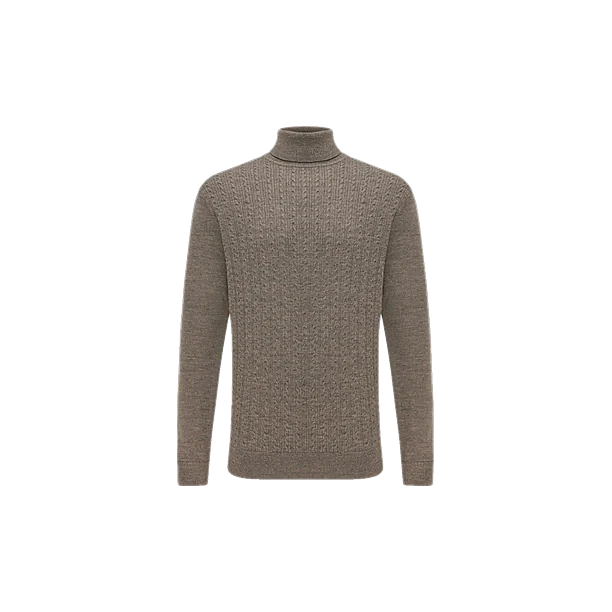 ROLL NECK LS Taupe