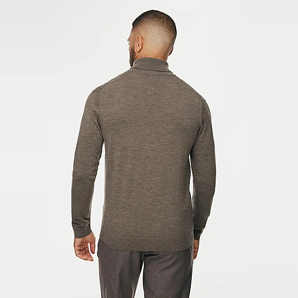 ROLL NECK LS Taupe