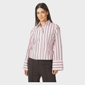 ROSA WIDE STRIPE SHIRT Pink