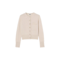 ROUND NECK CARDI Off White
