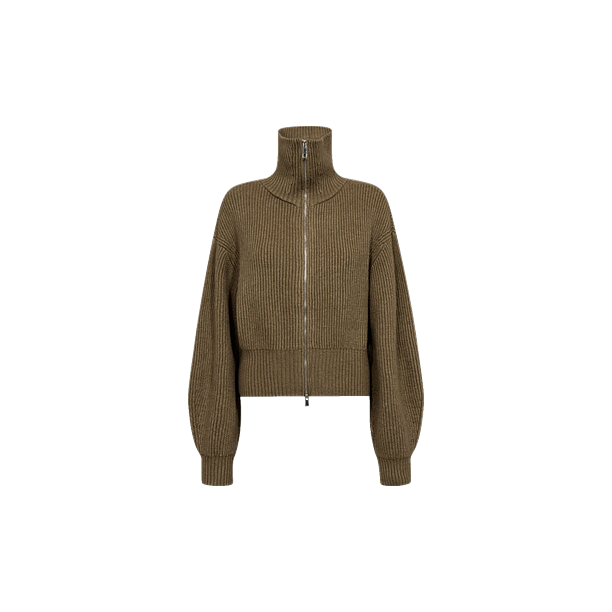 ROWCC ZIP KNIT CARDIGAN Groen