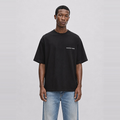 SCRIPT EMBROIDERY T-SHIRT Zwart